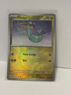 Pokemon Dreepy Poke Ball Pattern Holo Common 071/131 Sv: Prismatic Evolutions - Image 1