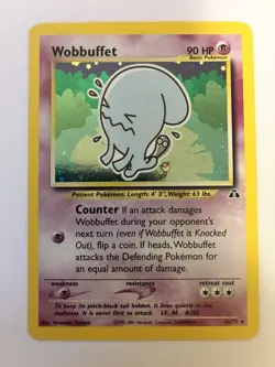 Wobbuffet 16/75 Holo Rare Neo Discovery Pokemon - LP - Image 1