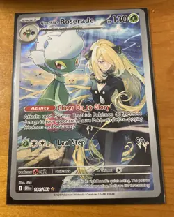 Pokemon TCG Cynthia's Roserade IR 184/182 Destined Rivals - Image 1