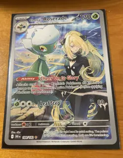 Pokemon TCG Cynthia's Roserade IR 184/182 Destined Rivals - Image 2