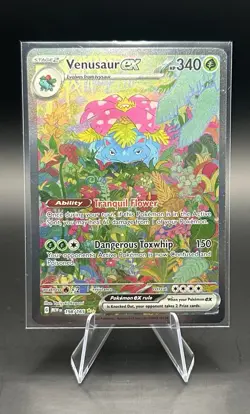POKEMON 151 VENUSAUR EX - 198/165 - SPECIAL ILLUSTRATION RARE Free Shipping - Image 3
