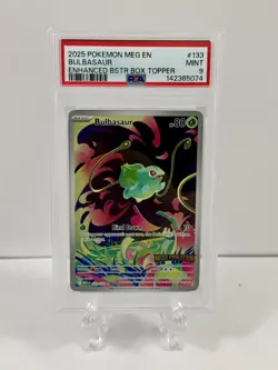 PSA 9 Bulbasaur Illustration Rare Mega Evolution enhanced Pokemon stamped 2025 - Image 1