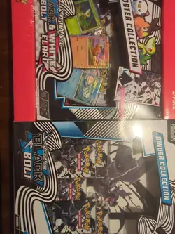 Pokemon TCG Black Bolt & White Flare Binder And Unova Poster Collection SEALED - Image 2