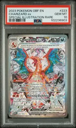 PSA 10 Charizard ex - 223/197 - Obsidian Flames - Pokemon - Read Description - Image 1