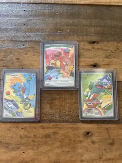 Pokemon 30th Anniversary First Partner Pack Charmander 38 Squirtle 39 Bulbasaur - Image 1