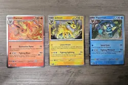 Pokemon TCG Flareon Svp 167 Vaporeon Svp 168 And Jolteon Svp 169 Promo Lot NM - Image 1