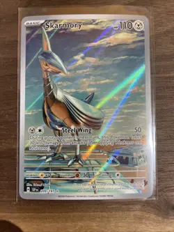2024 Pokemon Scarlet & Violet Surging Sparks Skarmory 209/191 Illustration Rare - Image 1