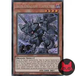 Yugioh Iron Dragon Tiamaton MP19-EN016 Secret Rare 1st Edition NM - Image 1