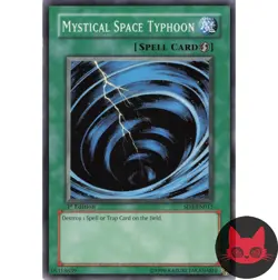 Yugioh Mystical Space Typhoon SD3-EN015 Common 1st Edition NM - Image 1