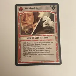 STAR WARS CCG REFLECTIONS II LIGHT SIDE PREMIUM CARD ALTER & FRIENDLY FIRE SWCCG - Image 1