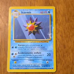 Pokemon Starmie Base Set 64/102 Italian Uncommon 60 HP Wizards Card - Image 1