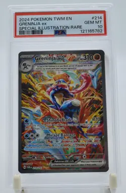 Grennja EX 214 PSA 10 SIR Twilight Masquerade 2024 English Pokemon Card Perfect - Image 1
