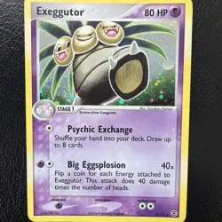 Pokemon Card - Exeggutor FireRed & LeafGreen 5/112 Holo Rare LP With Swirl🌀 - Image 1