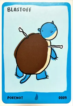 Pokenot Blastoff (Blastoise Card) #0009 Dysfunctional Passholder, 151 Pokenots - Image 1