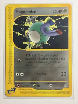 Magnemite 52/147 - Aquapolis Non Holo Pokemon Card - Image 1
