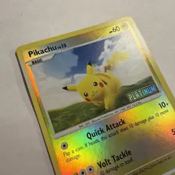 Pikachu 70/100 Reverse Holo Platinum Stamped Pokemon Cards LP - Image 3