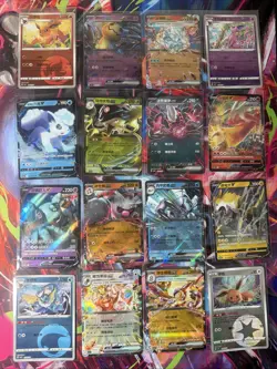 Pokemon 16 Card Lot nm V Max Mega Amazing Ex HOLO Rare Hits Only B17 - Image 1