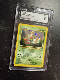 CGC 9 MINT Yanma 2001 Neo Discovery 17/75 Holo Rare Pokemon Card - Image 2