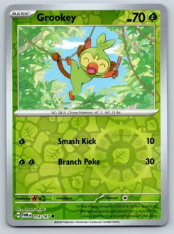 Grookey - Reverse Holo - Twilight Masquerade TWM 014/167 Pokemon TCG Card - Image 1
