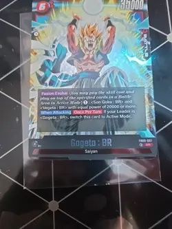 Gogeta: BR FB09-007 SR Battle Card 35000 Power - Dragon Ball Super Card Game - Image 3