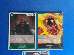 Sakazuki One Piece TCG 3-card lot OP05 Leader+OP06 Uncommon+OP09 Rare ships PWE - Image 4