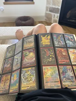 Pokemon Cards with Binder with a bunch of Rares and commons - Image 3