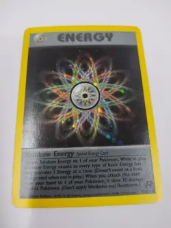 Rainbow Energy - 17/82 - Pokemon Team Rocket Holo Rare Card WOTC - Image 1