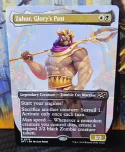 magic the gathering - Zahur, Glory's Past - Legendary Creature - Zombie Cat - Image 1