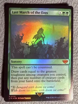 Last March Of The Ents Foil Lord Of The Rings Magic The Gathering - Image 1