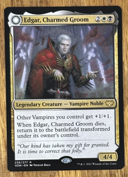 MTG Innistrad Crimson Vow, Edgar, Charmed Groom / Edgar Markov's Coffin - Image 1