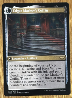 MTG Innistrad Crimson Vow, Edgar, Charmed Groom / Edgar Markov's Coffin - Image 2
