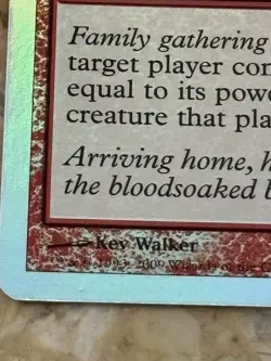Magic The Gathering SEASON'S BEATINGS 2009 Special Holiday Promo FOIL - Image 2