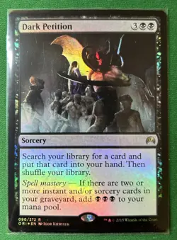 Dark Petition Foil, Origins, NM Near Mint, Magic the Gathering MTG - Image 1