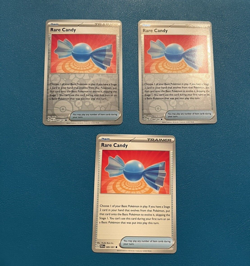 Pokemon Cards Rare Candy Paldean Fates 089/091 NM 3 pack - Image 2