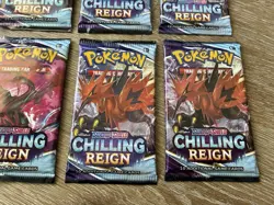 Pokemon TCG Chilling Reign Booster Pack Lot of 8 Sealed Sword & Shield - Image 5