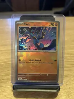 Riolu 50/131 Pokemon TCG Prismatic Evolutions Pokeball Holo Near Mint - Image 1