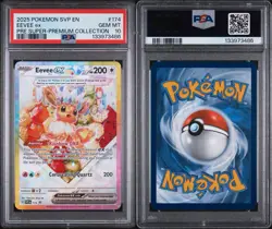 2025 POKEMON SVP EN-SV BLACK STAR PROMO #174 EEVEE EX PSA 10 - Image 3
