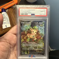 Pokemon Leafeon V Evolving Skies Full Alt Art #167 PSA 10 Gem Mint - Image 1