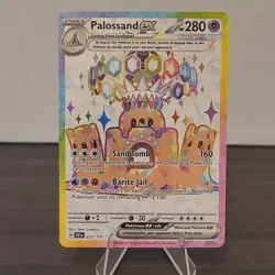 Pokemon TCG Palossand ex Ultra Rare Full Art Holo 221/191 Surging Sparks NM - Image 1