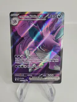 Pokemon TCG Team Rockets Nidoking EX 216/182 Destined Rivals Full Art NM - Image 1