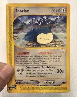 Snorlax 100/144 Regular Rare Skyridge 2003 Pokemon English LP/NM - Image 3