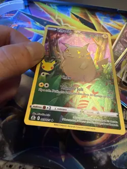 ✨Pokemon Pikachu Celebrations Full Art Holo NEAR MINT Condition!✨ - Image 3
