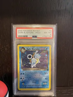 2000 Pokemon Team Rocket Dark Blastoise Holo #3/82 PSA 6 EX-MT - Image 3