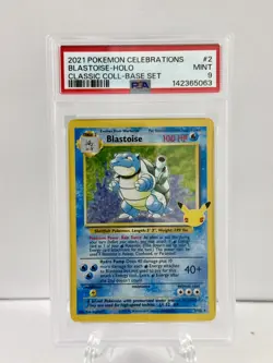 2021 Pokemon Celebrations Blastoise Holo #2 Classic Collection PSA 9 🔥 - Image 1