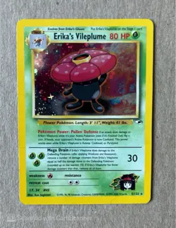 Erika's Vileplume 5/132 - 2000 Pokemon Gym Heros Set WOTO TCG - Image 1