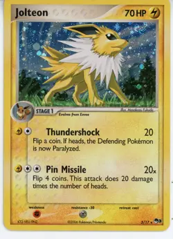 2006 Pokemon Jolteon Holofoil Pop Series 3 Lightly Played - Image 1