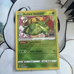 Pokemon TCG: Radiant Venusaur Pokemon Go 004/078 - Image 1