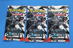 POKEMON BLACK BOLT BOOSTER 3 PACKS SEALED - Image 1