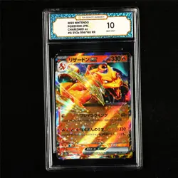 TQG 10 GEM MINT 2023 Pokemon JPN Charizard ex 006/165 RR - Image 2