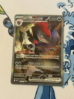 Pokemon TCG N's Zoroark EX SIR 185/159 Journey Together (NM) - Image 1